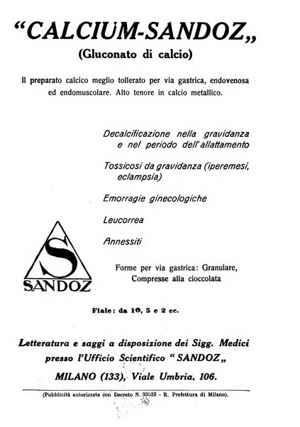 La clinica ostetrica rivista di ostetricia, ginecologia e pediatria. - A. 1, n. 1 (1899)-a. 40, n. 12 (dic. 1938)