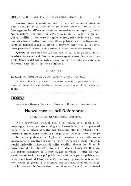 La clinica ostetrica rivista di ostetricia, ginecologia e pediatria. - A. 1, n. 1 (1899)-a. 40, n. 12 (dic. 1938)