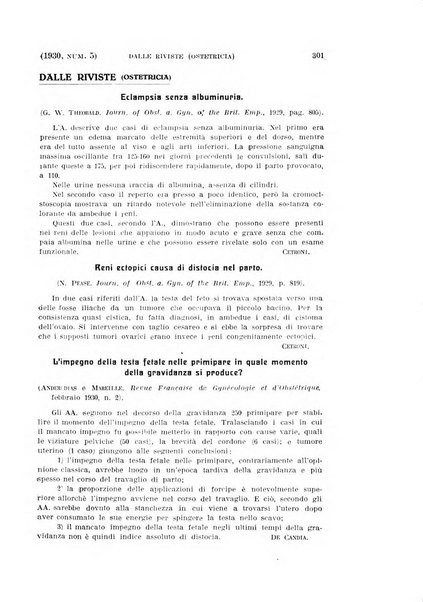 La clinica ostetrica rivista di ostetricia, ginecologia e pediatria. - A. 1, n. 1 (1899)-a. 40, n. 12 (dic. 1938)