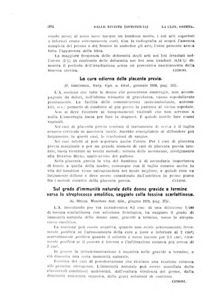 La clinica ostetrica rivista di ostetricia, ginecologia e pediatria. - A. 1, n. 1 (1899)-a. 40, n. 12 (dic. 1938)