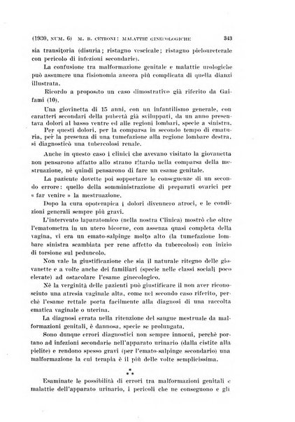 La clinica ostetrica rivista di ostetricia, ginecologia e pediatria. - A. 1, n. 1 (1899)-a. 40, n. 12 (dic. 1938)