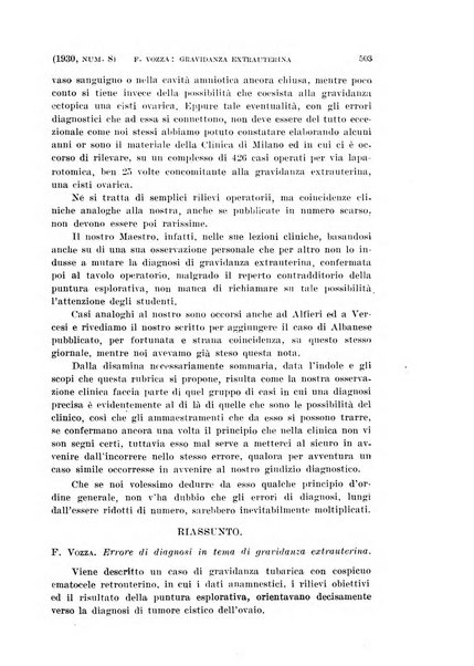 La clinica ostetrica rivista di ostetricia, ginecologia e pediatria. - A. 1, n. 1 (1899)-a. 40, n. 12 (dic. 1938)