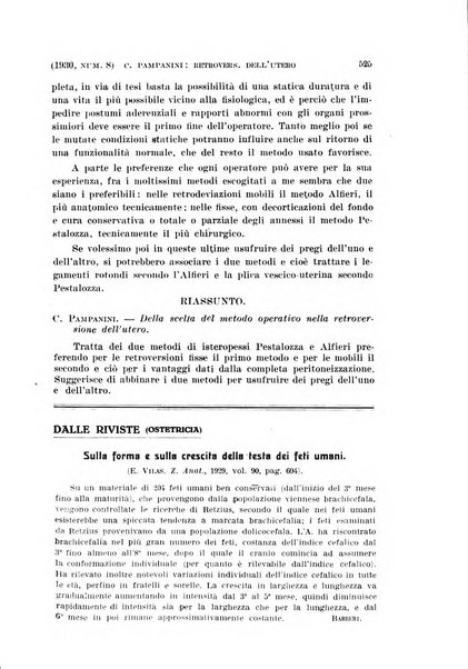 La clinica ostetrica rivista di ostetricia, ginecologia e pediatria. - A. 1, n. 1 (1899)-a. 40, n. 12 (dic. 1938)