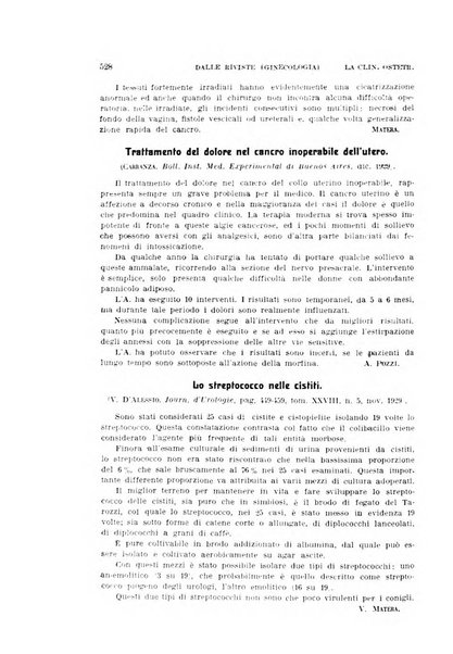 La clinica ostetrica rivista di ostetricia, ginecologia e pediatria. - A. 1, n. 1 (1899)-a. 40, n. 12 (dic. 1938)