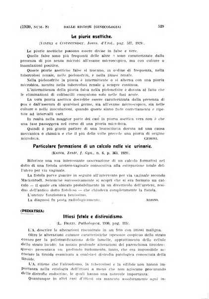 La clinica ostetrica rivista di ostetricia, ginecologia e pediatria. - A. 1, n. 1 (1899)-a. 40, n. 12 (dic. 1938)