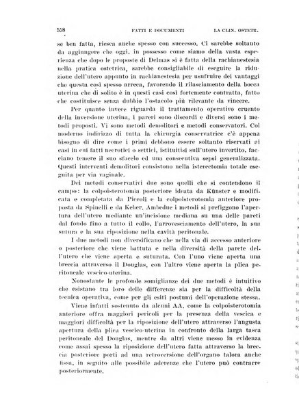 La clinica ostetrica rivista di ostetricia, ginecologia e pediatria. - A. 1, n. 1 (1899)-a. 40, n. 12 (dic. 1938)