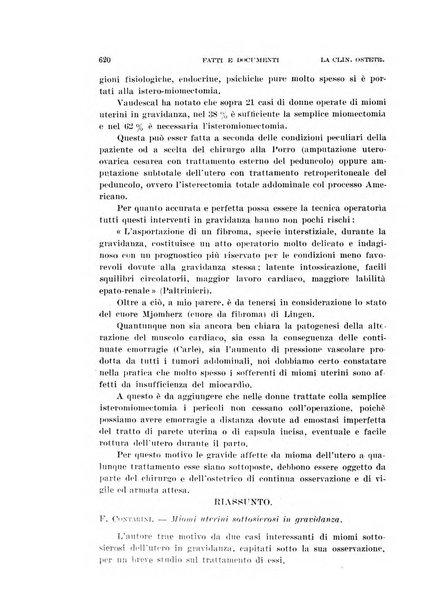 La clinica ostetrica rivista di ostetricia, ginecologia e pediatria. - A. 1, n. 1 (1899)-a. 40, n. 12 (dic. 1938)