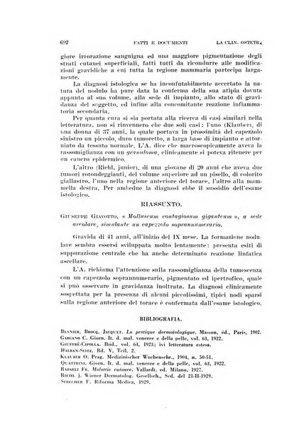 La clinica ostetrica rivista di ostetricia, ginecologia e pediatria. - A. 1, n. 1 (1899)-a. 40, n. 12 (dic. 1938)