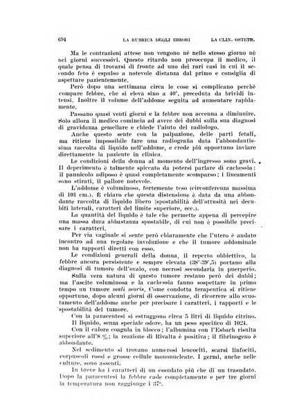 La clinica ostetrica rivista di ostetricia, ginecologia e pediatria. - A. 1, n. 1 (1899)-a. 40, n. 12 (dic. 1938)