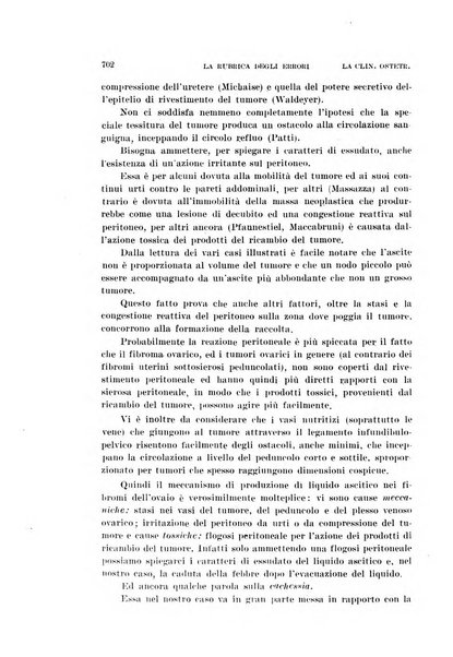 La clinica ostetrica rivista di ostetricia, ginecologia e pediatria. - A. 1, n. 1 (1899)-a. 40, n. 12 (dic. 1938)