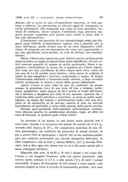 La clinica ostetrica rivista di ostetricia, ginecologia e pediatria. - A. 1, n. 1 (1899)-a. 40, n. 12 (dic. 1938)