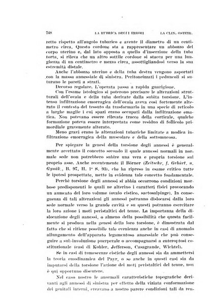 La clinica ostetrica rivista di ostetricia, ginecologia e pediatria. - A. 1, n. 1 (1899)-a. 40, n. 12 (dic. 1938)