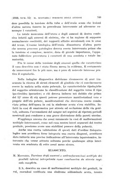 La clinica ostetrica rivista di ostetricia, ginecologia e pediatria. - A. 1, n. 1 (1899)-a. 40, n. 12 (dic. 1938)