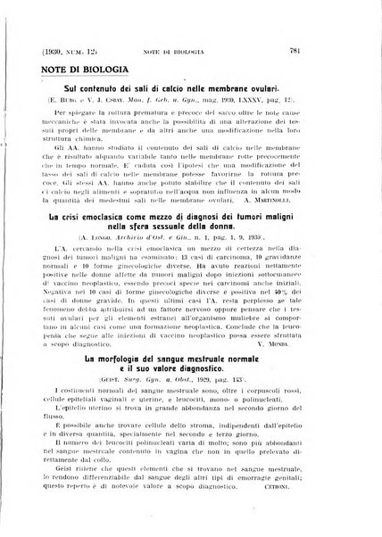 La clinica ostetrica rivista di ostetricia, ginecologia e pediatria. - A. 1, n. 1 (1899)-a. 40, n. 12 (dic. 1938)