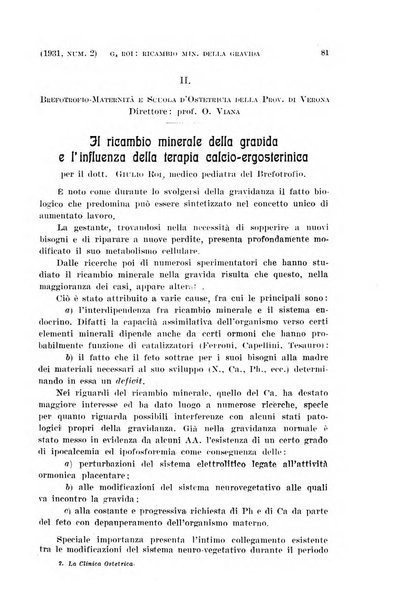 La clinica ostetrica rivista di ostetricia, ginecologia e pediatria. - A. 1, n. 1 (1899)-a. 40, n. 12 (dic. 1938)