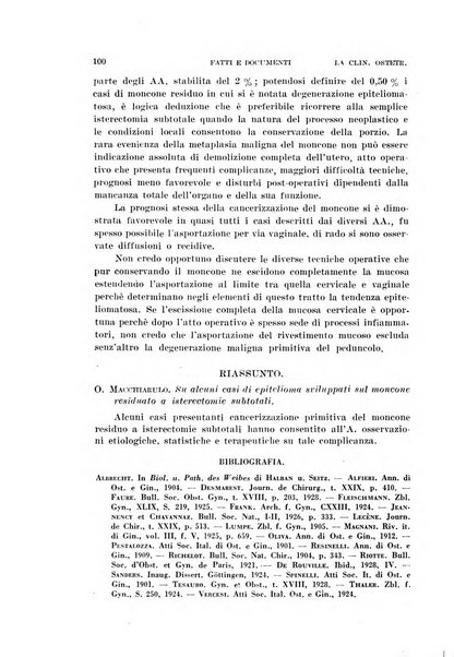 La clinica ostetrica rivista di ostetricia, ginecologia e pediatria. - A. 1, n. 1 (1899)-a. 40, n. 12 (dic. 1938)