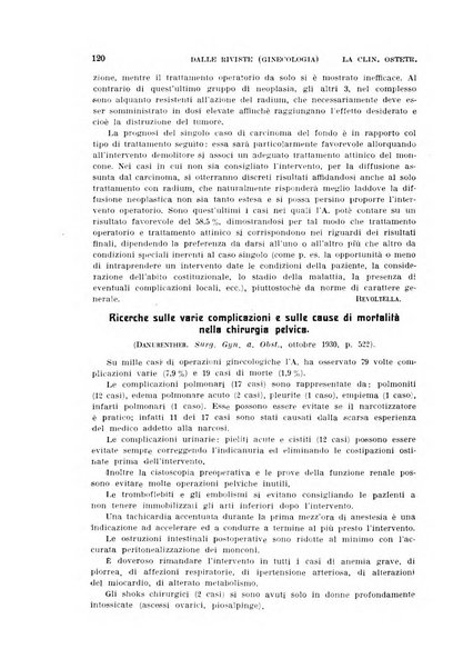 La clinica ostetrica rivista di ostetricia, ginecologia e pediatria. - A. 1, n. 1 (1899)-a. 40, n. 12 (dic. 1938)