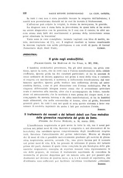 La clinica ostetrica rivista di ostetricia, ginecologia e pediatria. - A. 1, n. 1 (1899)-a. 40, n. 12 (dic. 1938)