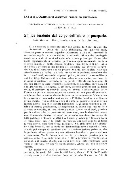 La clinica ostetrica rivista di ostetricia, ginecologia e pediatria. - A. 1, n. 1 (1899)-a. 40, n. 12 (dic. 1938)