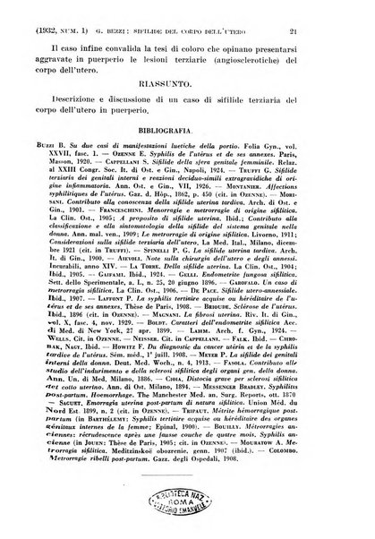 La clinica ostetrica rivista di ostetricia, ginecologia e pediatria. - A. 1, n. 1 (1899)-a. 40, n. 12 (dic. 1938)