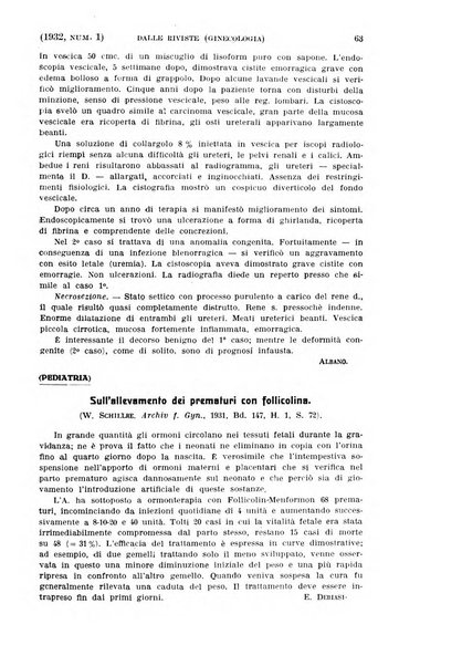 La clinica ostetrica rivista di ostetricia, ginecologia e pediatria. - A. 1, n. 1 (1899)-a. 40, n. 12 (dic. 1938)