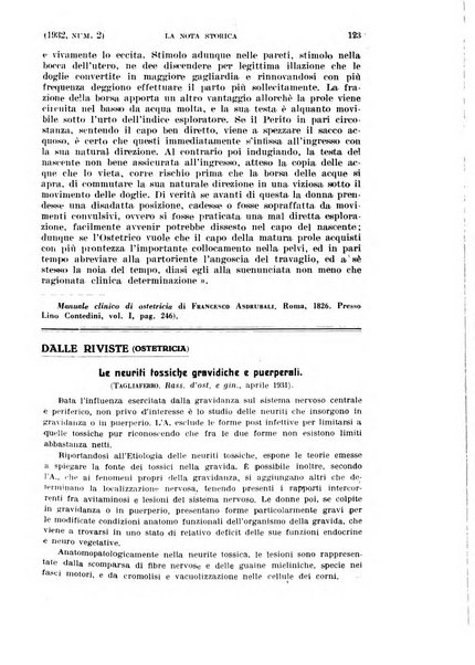 La clinica ostetrica rivista di ostetricia, ginecologia e pediatria. - A. 1, n. 1 (1899)-a. 40, n. 12 (dic. 1938)