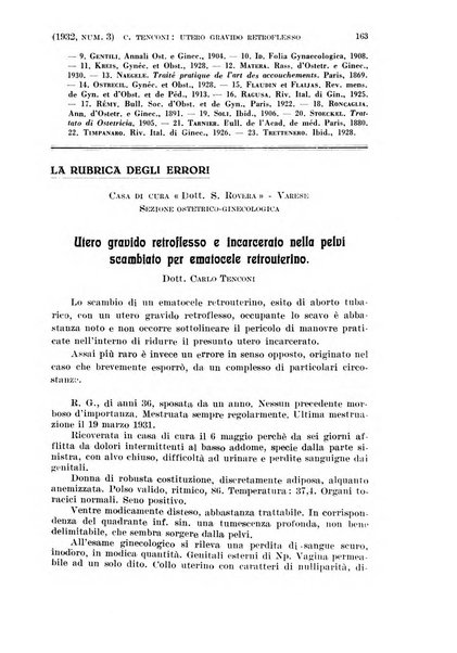 La clinica ostetrica rivista di ostetricia, ginecologia e pediatria. - A. 1, n. 1 (1899)-a. 40, n. 12 (dic. 1938)