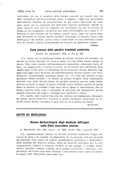 La clinica ostetrica rivista di ostetricia, ginecologia e pediatria. - A. 1, n. 1 (1899)-a. 40, n. 12 (dic. 1938)