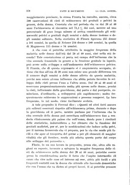 La clinica ostetrica rivista di ostetricia, ginecologia e pediatria. - A. 1, n. 1 (1899)-a. 40, n. 12 (dic. 1938)