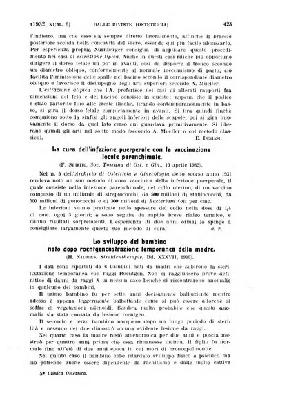 La clinica ostetrica rivista di ostetricia, ginecologia e pediatria. - A. 1, n. 1 (1899)-a. 40, n. 12 (dic. 1938)