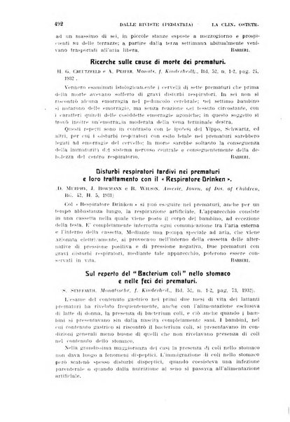 La clinica ostetrica rivista di ostetricia, ginecologia e pediatria. - A. 1, n. 1 (1899)-a. 40, n. 12 (dic. 1938)