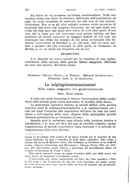 La clinica ostetrica rivista di ostetricia, ginecologia e pediatria. - A. 1, n. 1 (1899)-a. 40, n. 12 (dic. 1938)