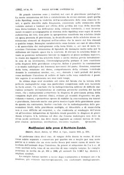 La clinica ostetrica rivista di ostetricia, ginecologia e pediatria. - A. 1, n. 1 (1899)-a. 40, n. 12 (dic. 1938)