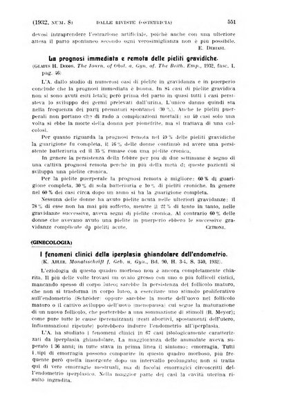 La clinica ostetrica rivista di ostetricia, ginecologia e pediatria. - A. 1, n. 1 (1899)-a. 40, n. 12 (dic. 1938)