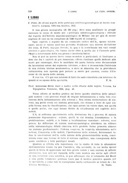 La clinica ostetrica rivista di ostetricia, ginecologia e pediatria. - A. 1, n. 1 (1899)-a. 40, n. 12 (dic. 1938)