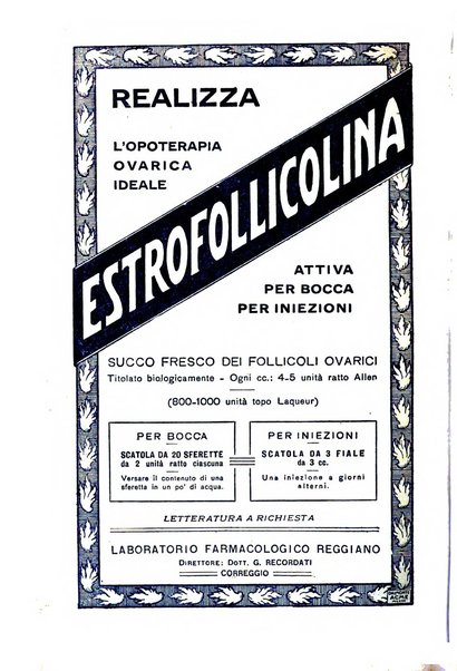 La clinica ostetrica rivista di ostetricia, ginecologia e pediatria. - A. 1, n. 1 (1899)-a. 40, n. 12 (dic. 1938)