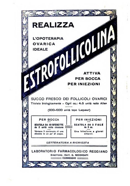 La clinica ostetrica rivista di ostetricia, ginecologia e pediatria. - A. 1, n. 1 (1899)-a. 40, n. 12 (dic. 1938)