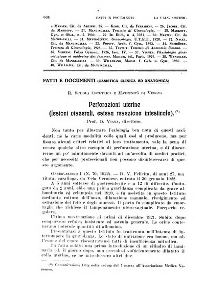 La clinica ostetrica rivista di ostetricia, ginecologia e pediatria. - A. 1, n. 1 (1899)-a. 40, n. 12 (dic. 1938)