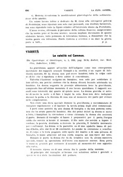 La clinica ostetrica rivista di ostetricia, ginecologia e pediatria. - A. 1, n. 1 (1899)-a. 40, n. 12 (dic. 1938)