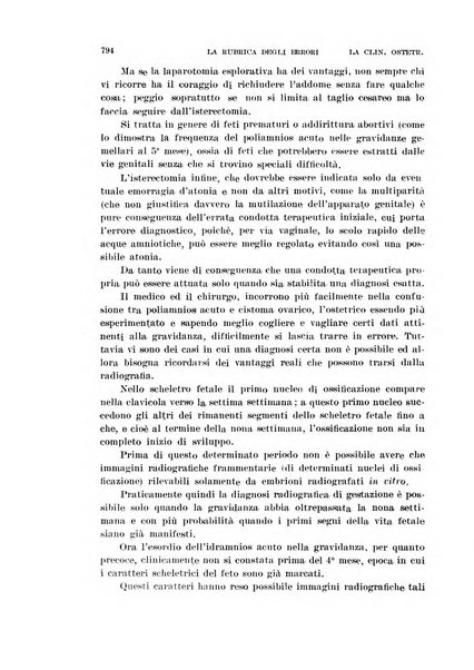 La clinica ostetrica rivista di ostetricia, ginecologia e pediatria. - A. 1, n. 1 (1899)-a. 40, n. 12 (dic. 1938)