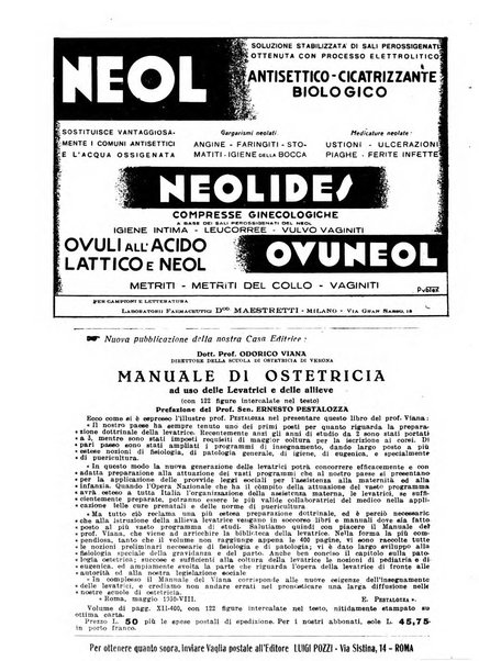 La clinica ostetrica rivista di ostetricia, ginecologia e pediatria. - A. 1, n. 1 (1899)-a. 40, n. 12 (dic. 1938)