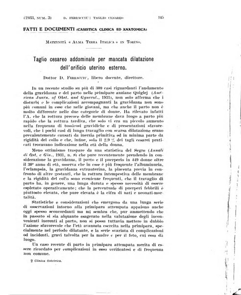 La clinica ostetrica rivista di ostetricia, ginecologia e pediatria. - A. 1, n. 1 (1899)-a. 40, n. 12 (dic. 1938)