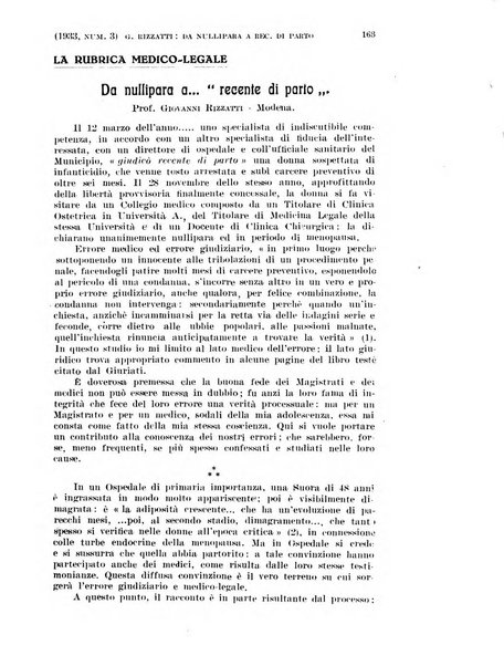 La clinica ostetrica rivista di ostetricia, ginecologia e pediatria. - A. 1, n. 1 (1899)-a. 40, n. 12 (dic. 1938)