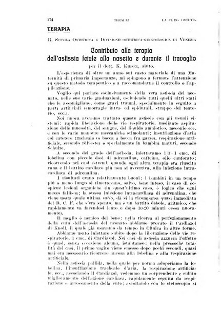 La clinica ostetrica rivista di ostetricia, ginecologia e pediatria. - A. 1, n. 1 (1899)-a. 40, n. 12 (dic. 1938)