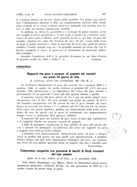 La clinica ostetrica rivista di ostetricia, ginecologia e pediatria. - A. 1, n. 1 (1899)-a. 40, n. 12 (dic. 1938)