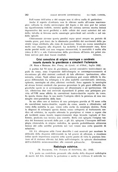 La clinica ostetrica rivista di ostetricia, ginecologia e pediatria. - A. 1, n. 1 (1899)-a. 40, n. 12 (dic. 1938)