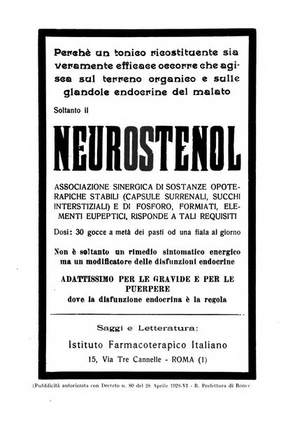 La clinica ostetrica rivista di ostetricia, ginecologia e pediatria. - A. 1, n. 1 (1899)-a. 40, n. 12 (dic. 1938)