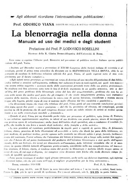 La clinica ostetrica rivista di ostetricia, ginecologia e pediatria. - A. 1, n. 1 (1899)-a. 40, n. 12 (dic. 1938)