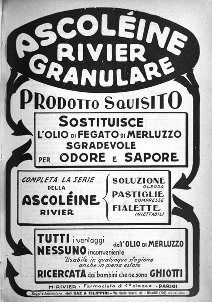 La clinica ostetrica rivista di ostetricia, ginecologia e pediatria. - A. 1, n. 1 (1899)-a. 40, n. 12 (dic. 1938)