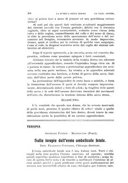 La clinica ostetrica rivista di ostetricia, ginecologia e pediatria. - A. 1, n. 1 (1899)-a. 40, n. 12 (dic. 1938)